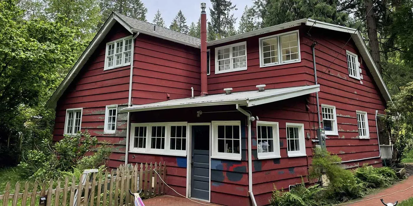 Exterior painting before and after in Portland by Two Brothers Painting — before