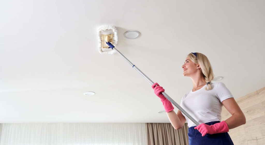 how to wash a ceiling before painting
