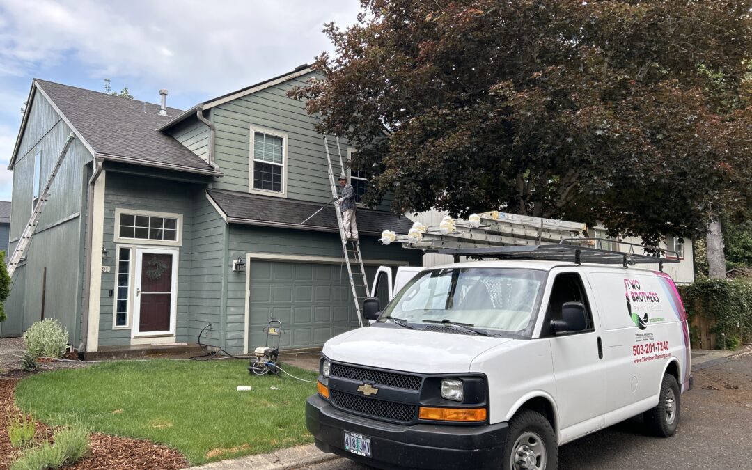 Exterior - Pressure Washing 1 Front view w Van Aloha, OR