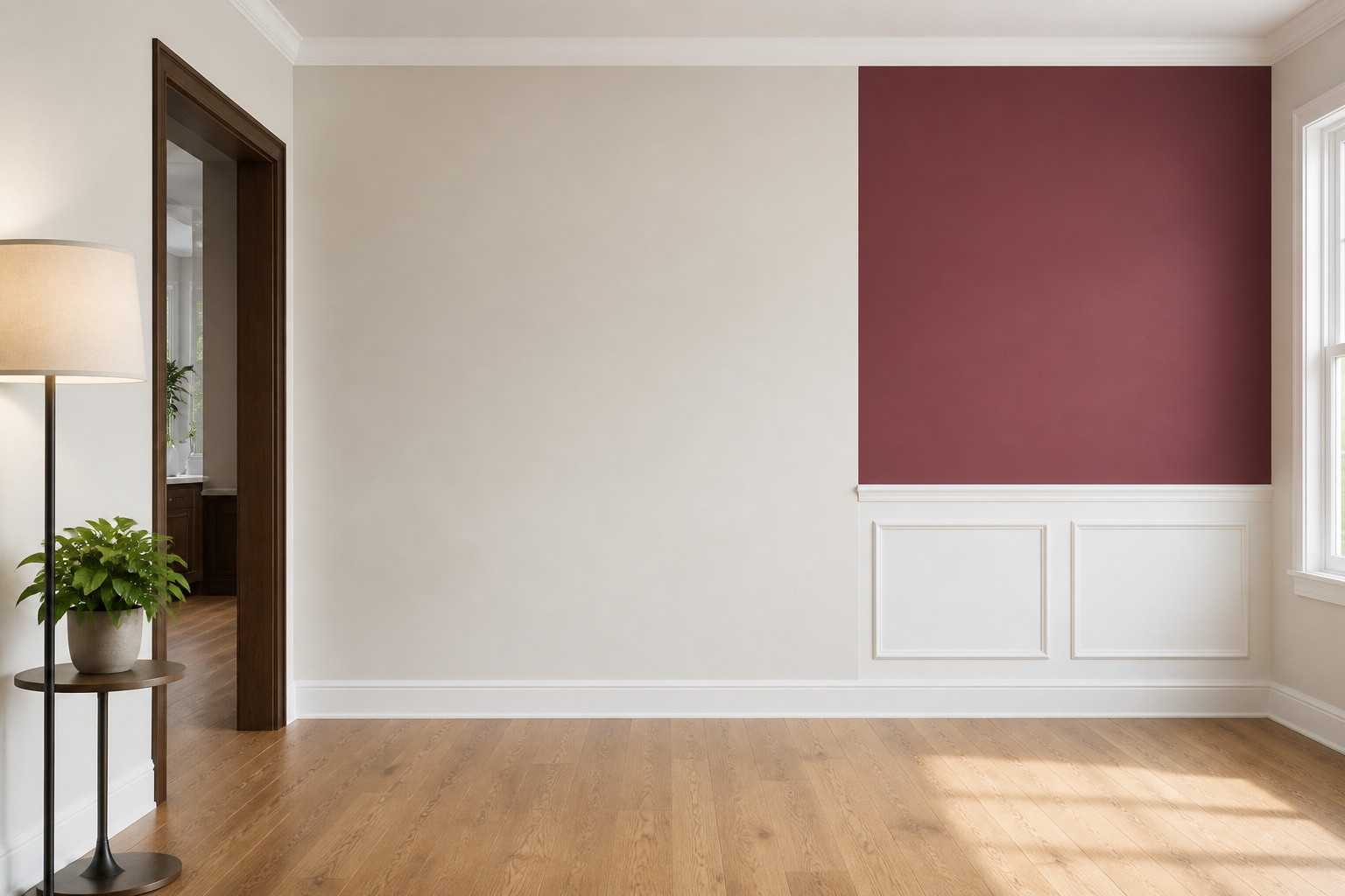 Interior color sampling scene